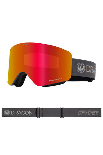 R1 OTG Unisex Snow Goggles - SPYDER Grey/Red Ion & LT Rose