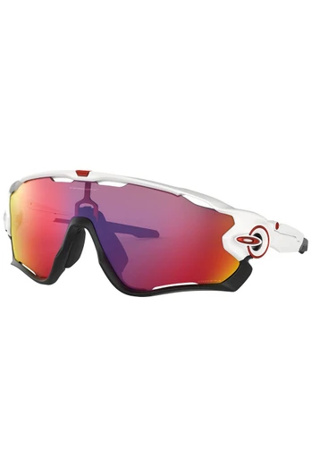 Jawbreaker Unisex Cycling Sunglasses - Polished White/Prizm Road 1
