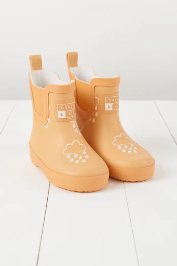 Kids Shortie Welly Boot - Peach