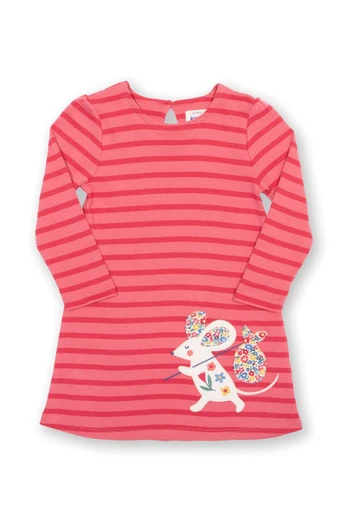 Baby/Kids 100% Organic Cotton A-Line Dress - Mouse And About