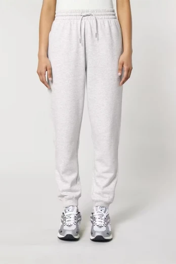 Womens 85% Organic Cotton Relax Joggers - Heather Grey