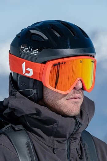 Mammoth Unisex Snow Goggles - Matte Red/Sunrise