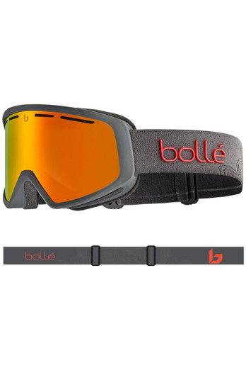 Cascade Unisex Snow Goggles - Matte Titanium Grey/sunrise