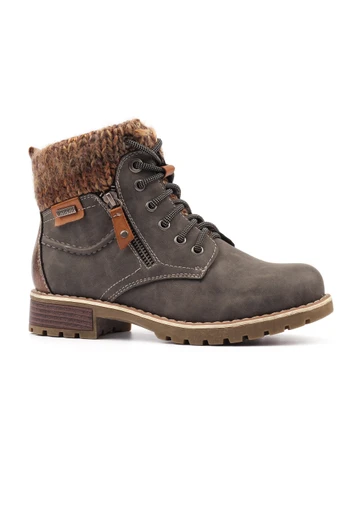 Millie Womens Waterproof Fashion Boot - Grey