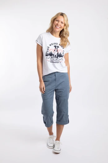 Salena Womens 3/4 Length Trousers - Blue Mirage