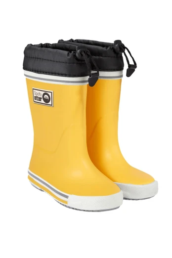 Forest Leader Kids Fleece Lined Wellies - Yellow