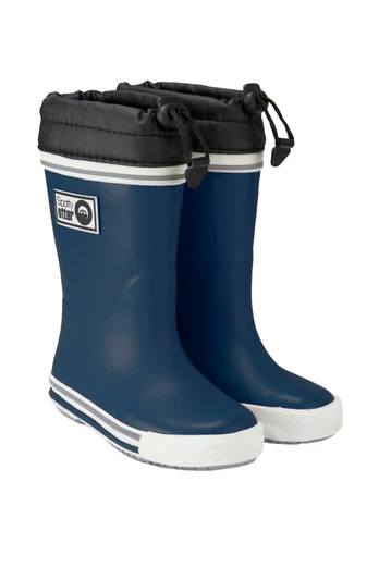 Forest Leader Kids Fleece Lined Wellies - Navy