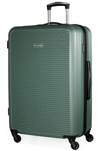 Hard Shell 4 Wheel Lightweight Hold Suitcases - Khaki