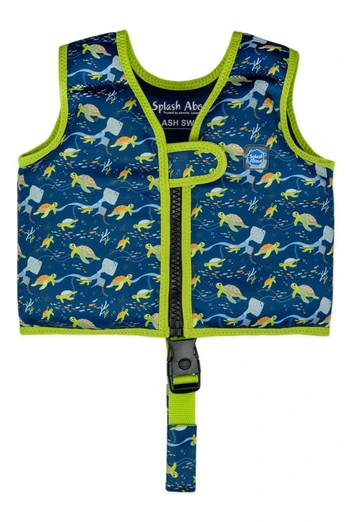Go Splash Kids Swim Vest With Belt - Turtle Tide