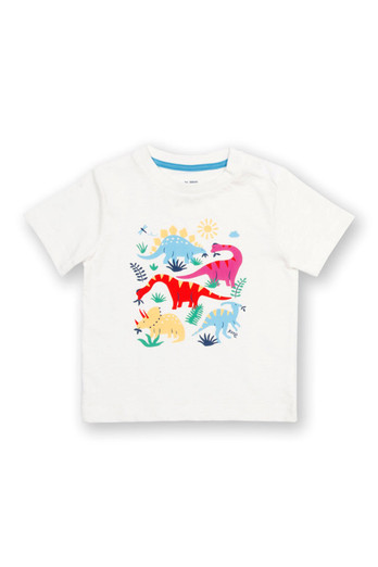 Baby/Kids 100% Organic Cotton Printed T-Shirt - Dino Day