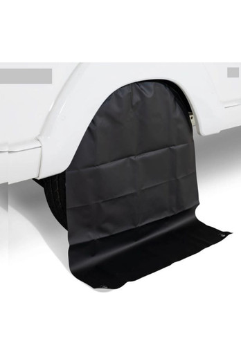 Motorhome Wheel Cover - Black / White