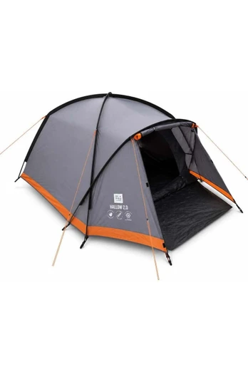 Hallow - 2 Person Poled Festival Camping Tent - Grey