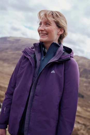 EMS Thunderhead Womens 2.5 Layer Extreme Packable Waterproof Jacket - Purple
