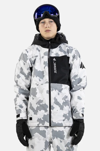 Misfit Kids Ski Jacket - White Camo