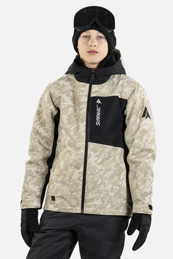 Misfit Kids Ski Jacket - Stone Sandstorm