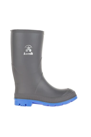 Stomp Kids Rain Boots - Charcoal/Blue