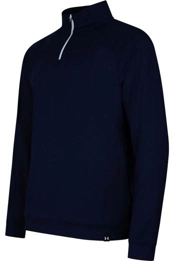 Mens Quarter Zip Fleece Top - Midnight Navy