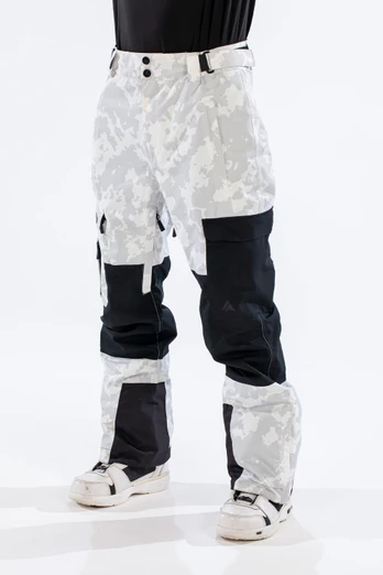 Tactical Mens Ski Pant - White Map