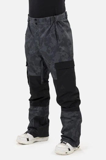Tactical Mens Ski Pant - Black Map