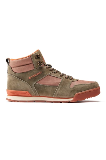 Monty Hi Mens Hiking Shoes - Olive / Tobacco
