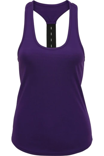 Performance Womens Strap Back Vest - Purple