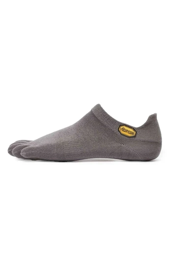 Five Toe Athletic No Show Men's Socks - Grey