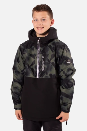 Breaker Kids Overhead Ski Jacket - Dark Khaki