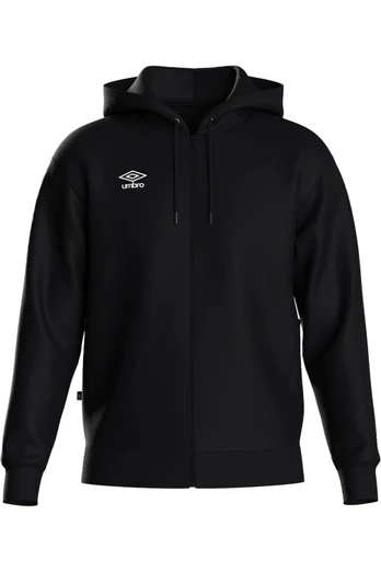 Club Leisure Mens Full Zip Hoodie - Black/White