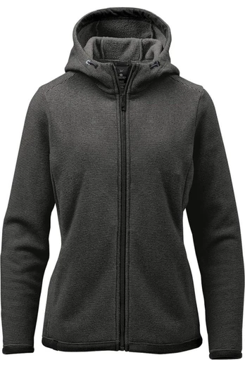 Medusa Womens Full Zip Hoodie - Charcoal