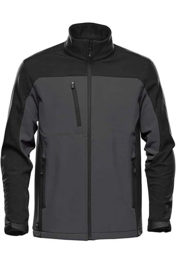 Cascades Mens Softshell Jacket - Dolphin/Black