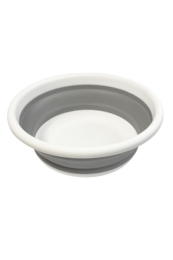 Collapsible Round Washing Bowl - White