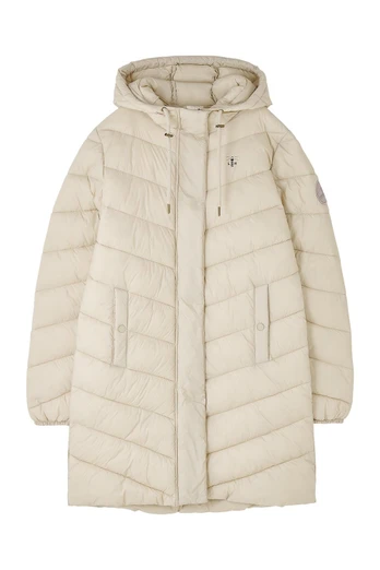 Laurel Womens Padded Jacket - Cream