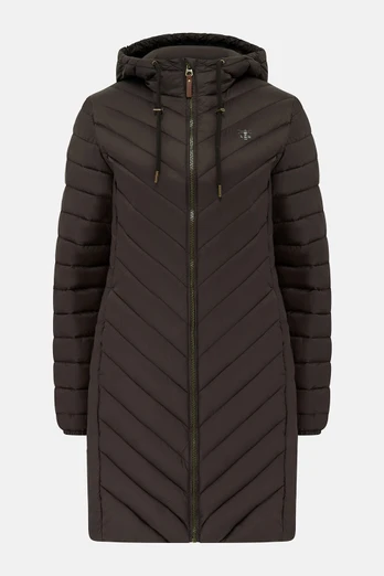 Laurel Womens Padded Jacket - Cocoa