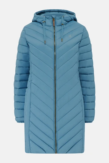 Laurel Womens Padded Jacket - Bluestone