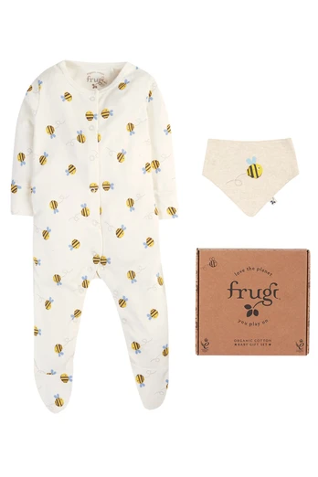 Baby 100% Cotton 2 Piece Gift Set - Buzzy Bee
