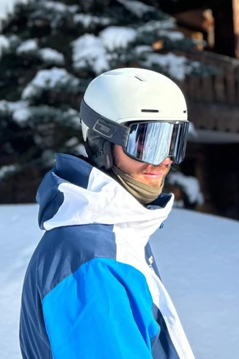 MUSE Unisex Snow Goggles - Slate Blue/Silver