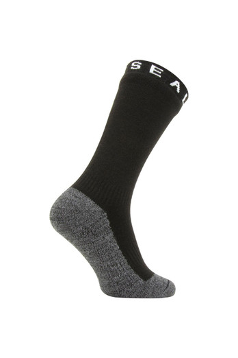 Waterproof Soft Touch Mid Unisex Socks - Black
