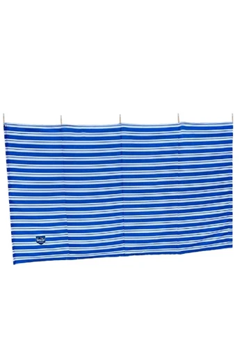 Prestige 5 Pole Wooden Windbreak - Blue Striped