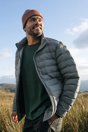 Men's Puffer Jacket - Slate Grey