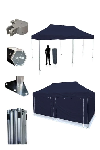 Protex50 6m x 3m Gazebo - NAVY BLUE