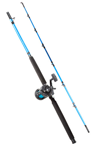 Fission 30-40lb Boat Fishing Rod and Reel Combo - Blue/1.8m