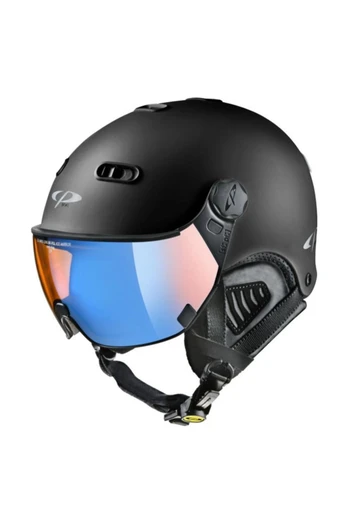 Carachillo Helmet with Photochromic Mirror Visor - Black ST/Vario Polarised Ice