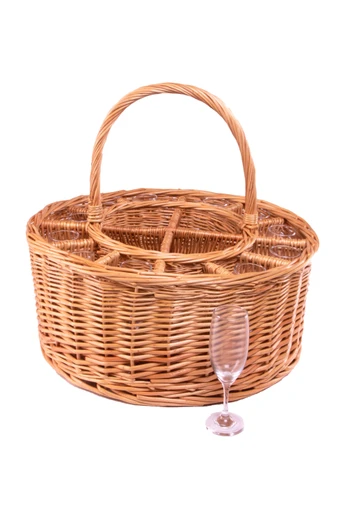 Deluxe Celebration Drinks Basket - Brown