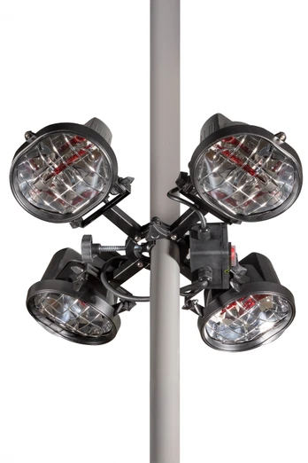 Folding Parasol/Patio Infrared Heater - 1800W - Black
