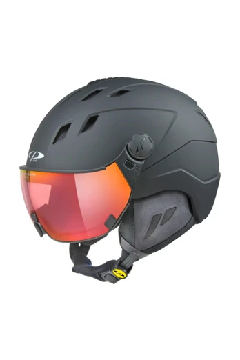 Corao+ Helmet with Mirror Visor - Black ST/Vario Polarised Red