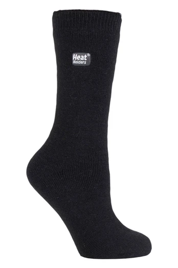 Womens Lightweight Thermal Socks - Black