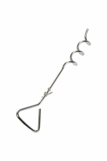Dog Tether - Silver