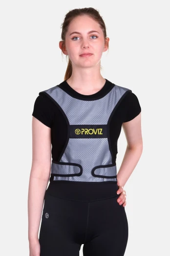 Reflect360 Unisex Reflective Running X-Vest - Grey