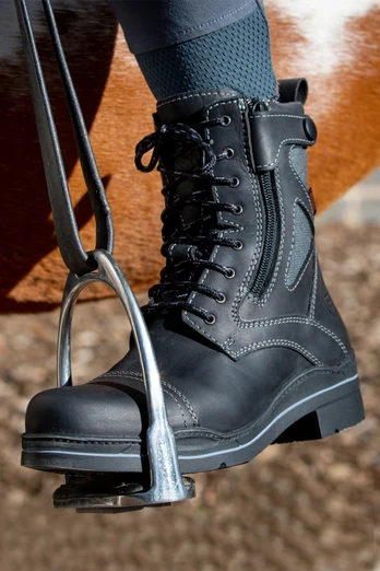 Kentucky Storm Womens Waterproof Jodhpur Boots - Black