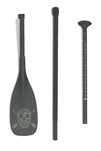 Carbon Midi 3pc SUP Paddle - black